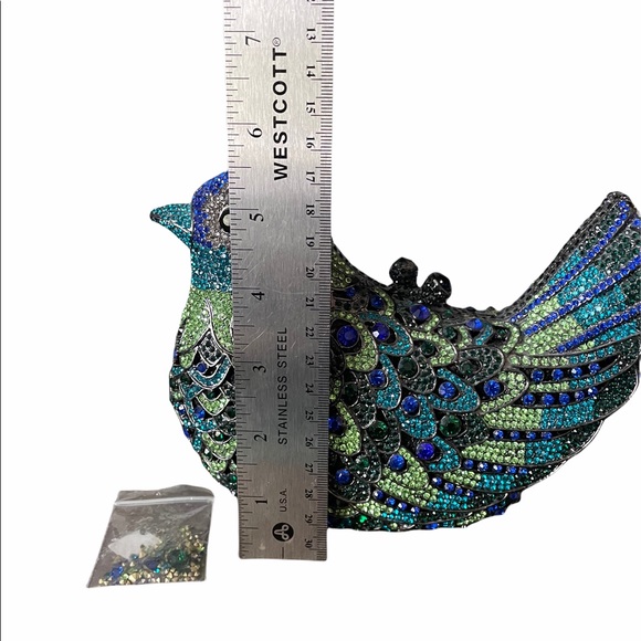 Jeweled Bird Evening Purse - Picture 8 of 10